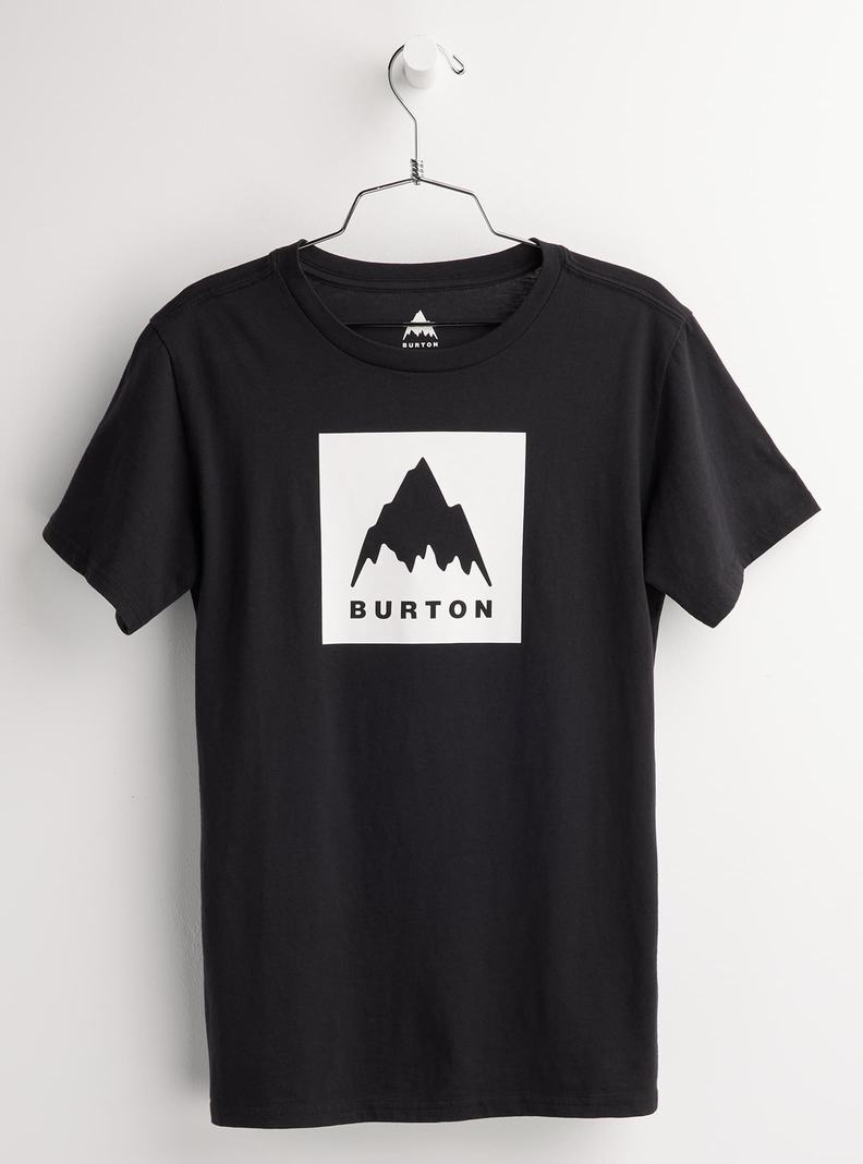 Burton Klasické Mountain High Kratke Sleeve Tričko Detske Čierne | 35071-IBMU