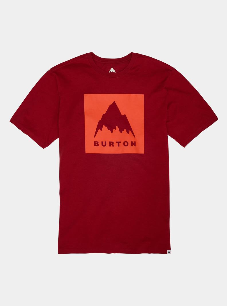 Burton Klasické Mountain High Kratke Sleeve Tričko Damske Červené | 40839-MVWQ