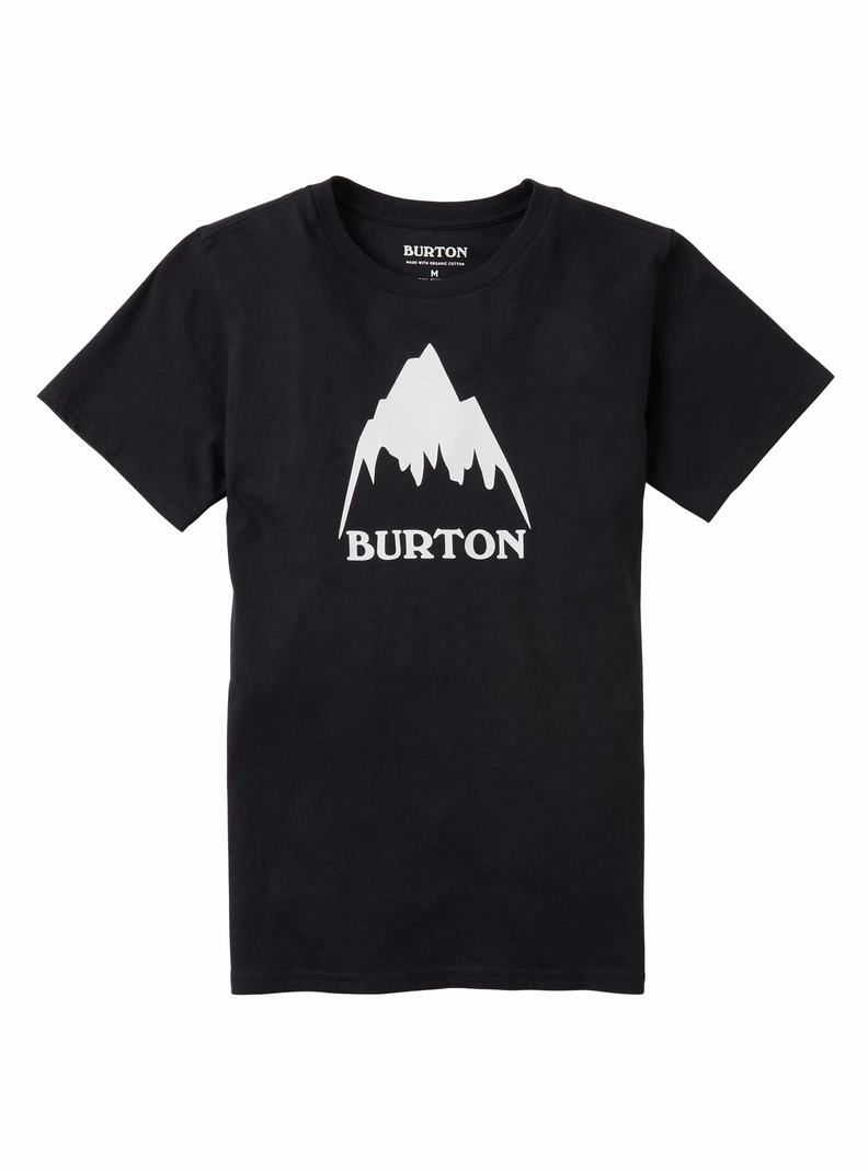 Burton Klasické Mountain High Kratke Sleeve Tričko Detske Čierne | 63824-WNZK