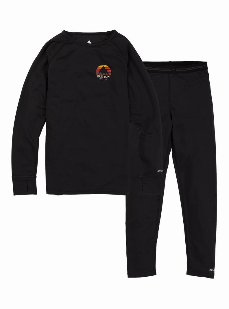 Burton Lahke Base Layer Set Termoprádlo Detske Čierne | 46078-HFSJ