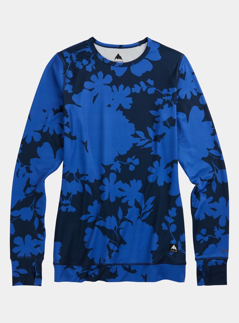 Burton Midweight Base Layer Crewneck Termoprádlo Damske Modre | 34975-AVOF