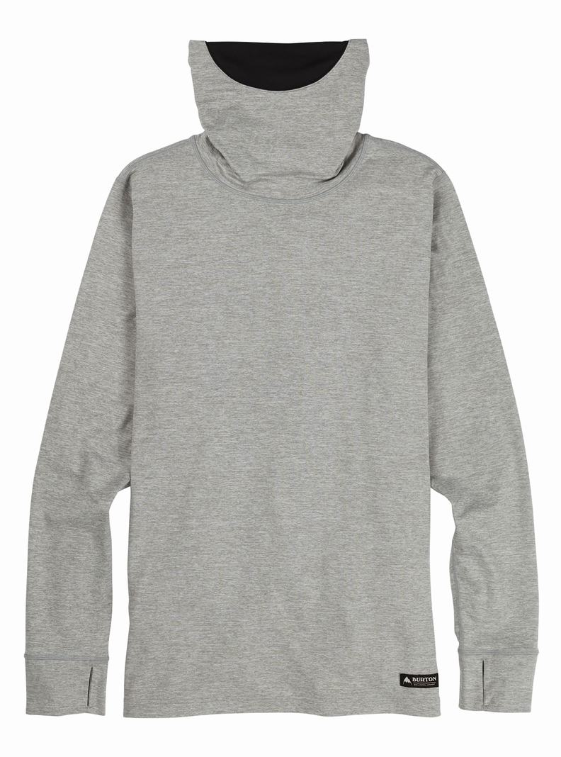 Burton Midweight Base Layer Long Neck Shirt Termoprádlo Panske Siva | 46391-CBSQ