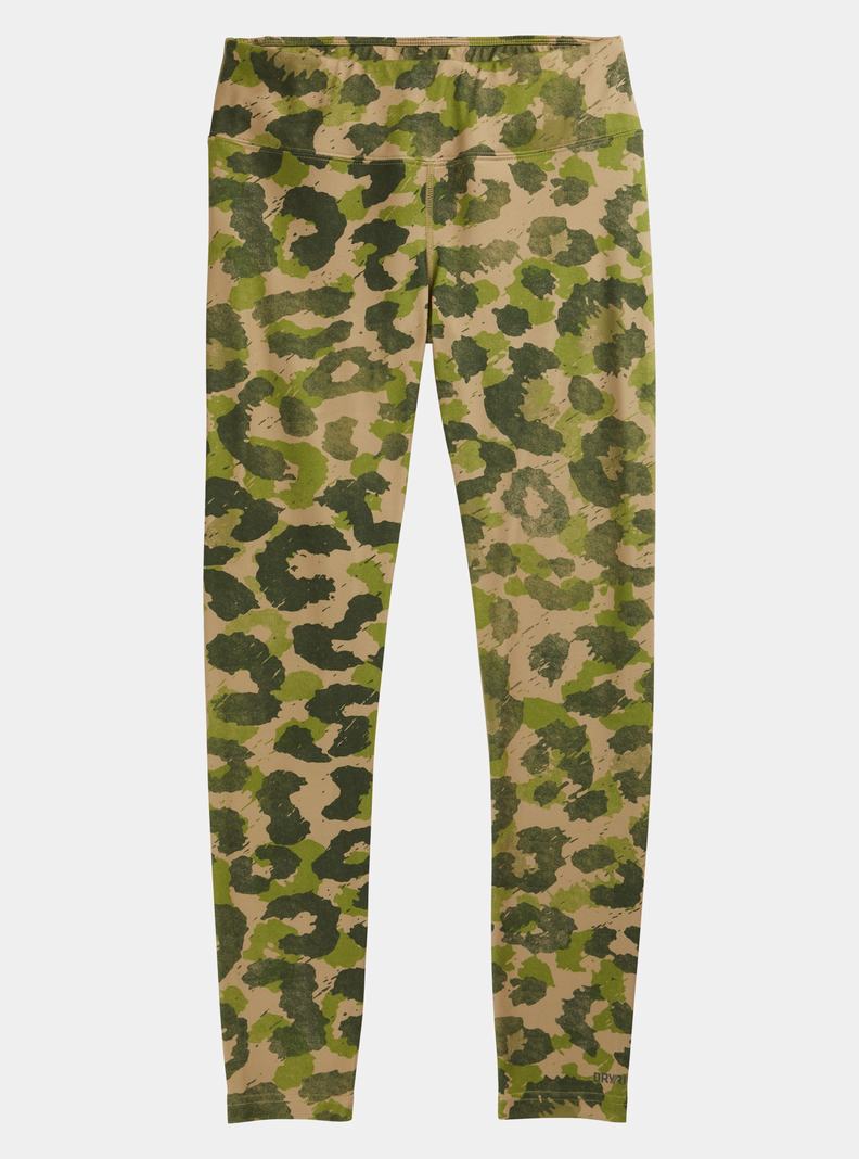 Burton Midweight Base Layer Pants Termoprádlo Damske Hnedožltý Zelene | 26371-TJEL