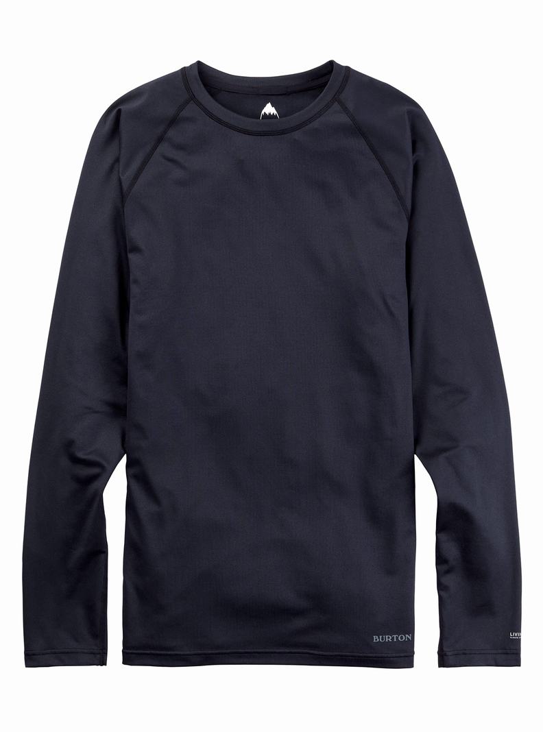 Burton Midweight X Base Layer Crewneck Termoprádlo Panske Čierne Siva | 18260-DFEI