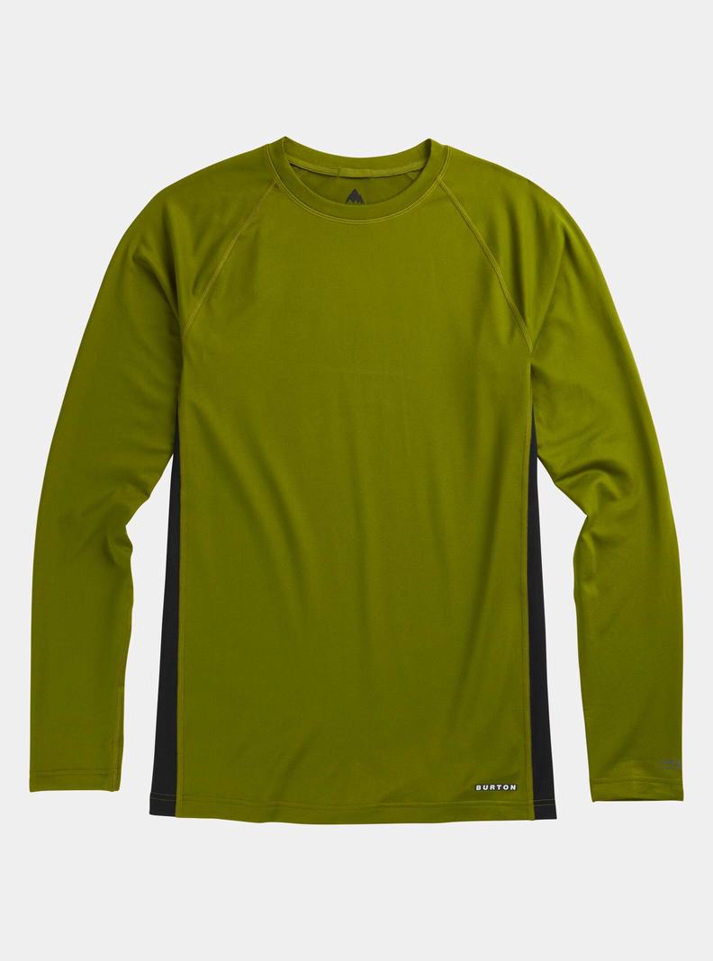 Burton Midweight X Base Layer Crewneck Termoprádlo Panske Zelene | 87360-WDVK