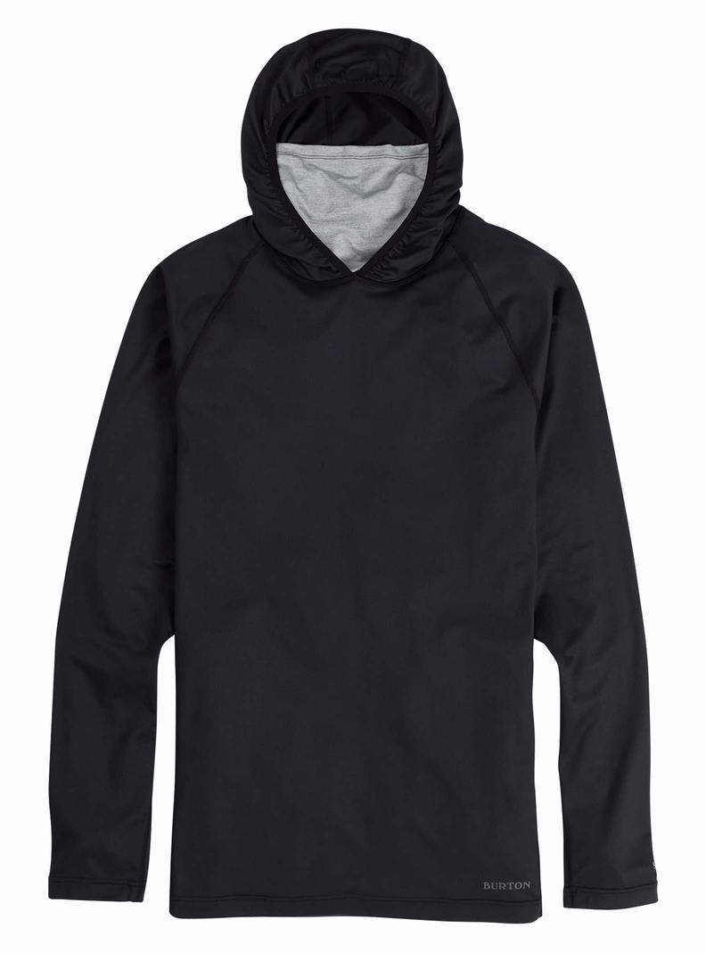 Burton Midweight X Base Layer Long Neck Hoodie Termoprádlo Panske Čierne Siva | 57180-FARI