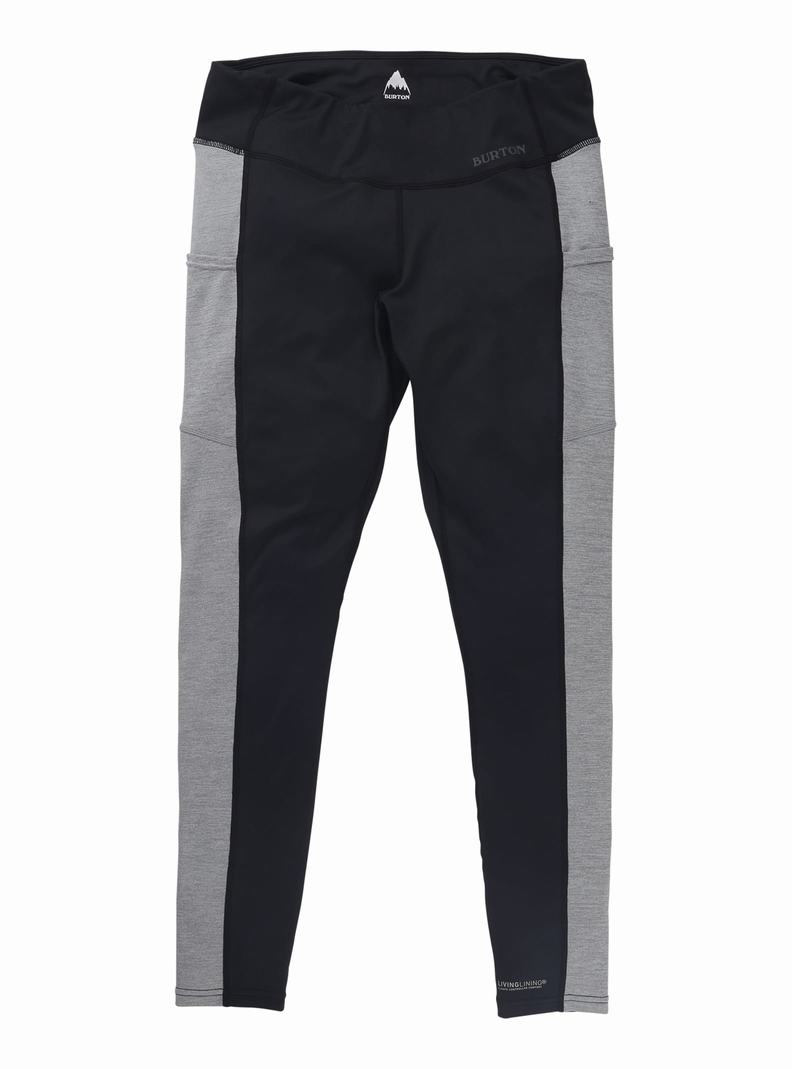 Burton Midweight X Base Layer Pants Termoprádlo Damske Čierne Siva | 69103-LTFR