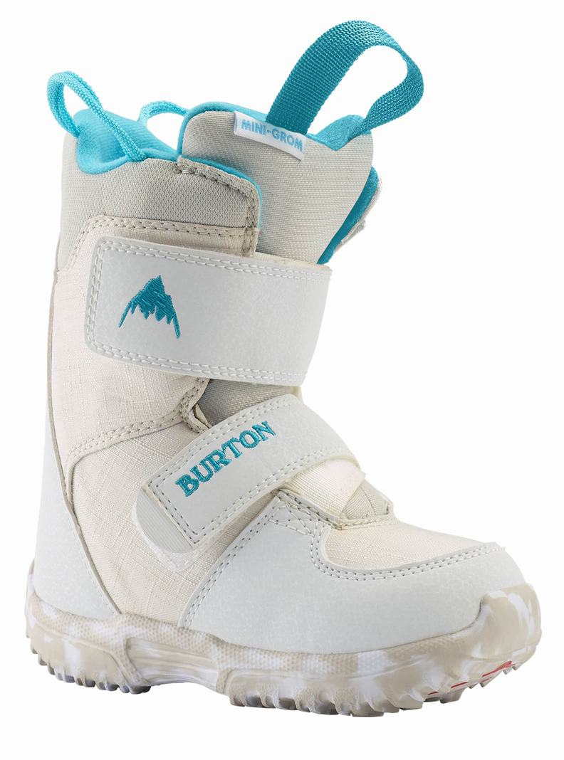 Burton Mini Grom Snowboardové Topánky Detske Biele | 81573-QZIA