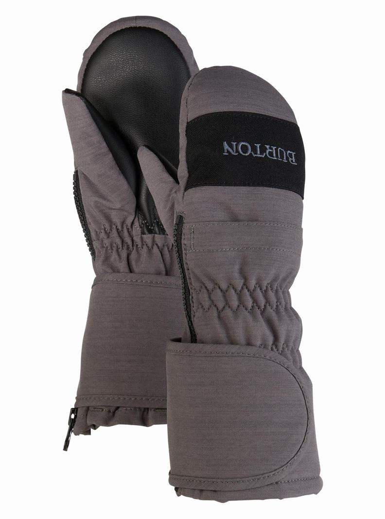 Burton Mittens Rukavice Detske Tmavo Siva | 24096-VAML
