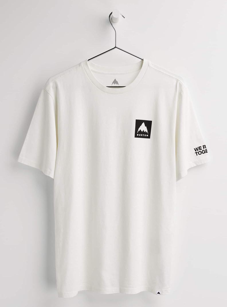 Burton Mountain Mark Kratke Sleeve Tričko Panske Biele | 03265-HOFN