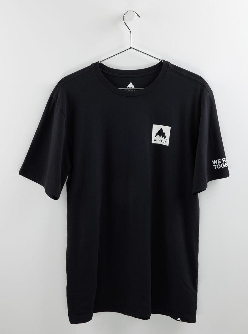 Burton Mountain Mark Kratke Sleeve Tričko Panske Čierne | 96370-FLNB