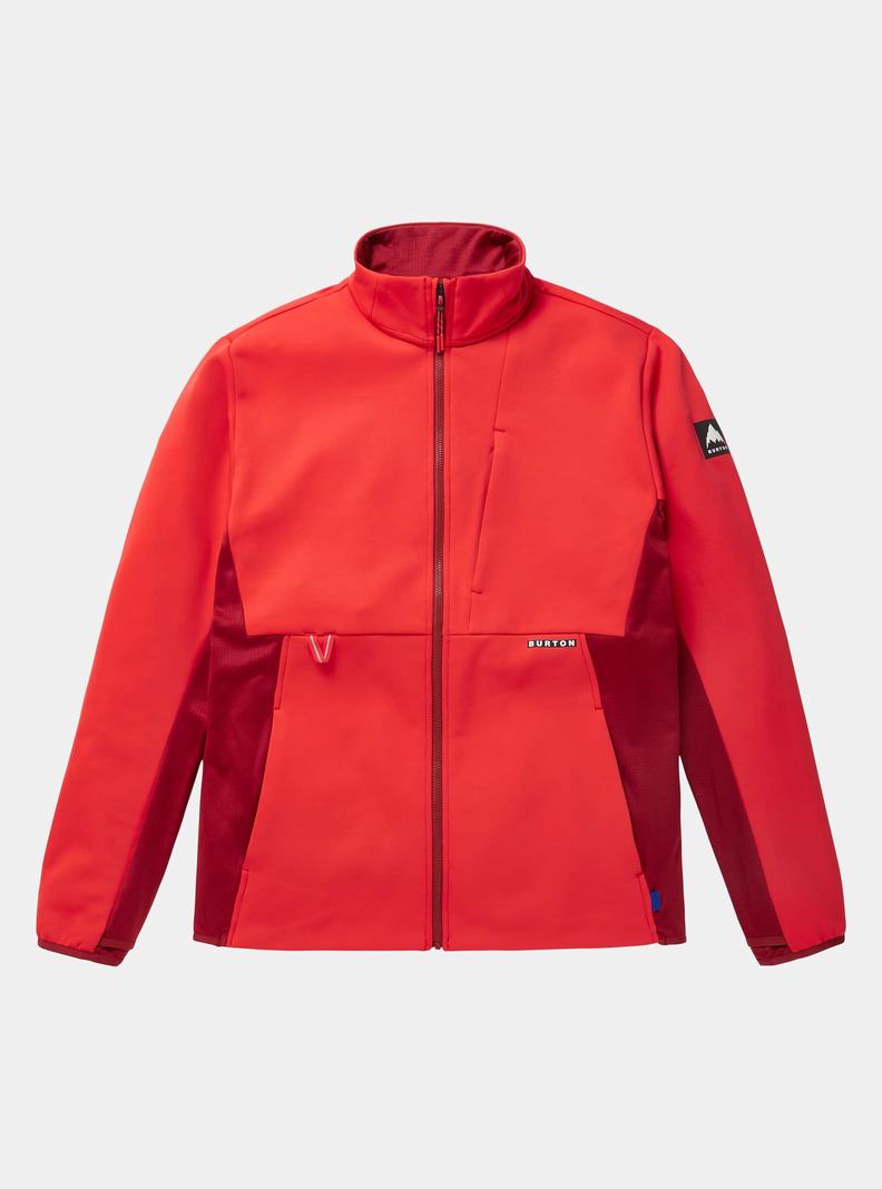 Burton Multipath Full-Zip Fleece Mikina Panske Ruzove Červené | 48953-TPLJ