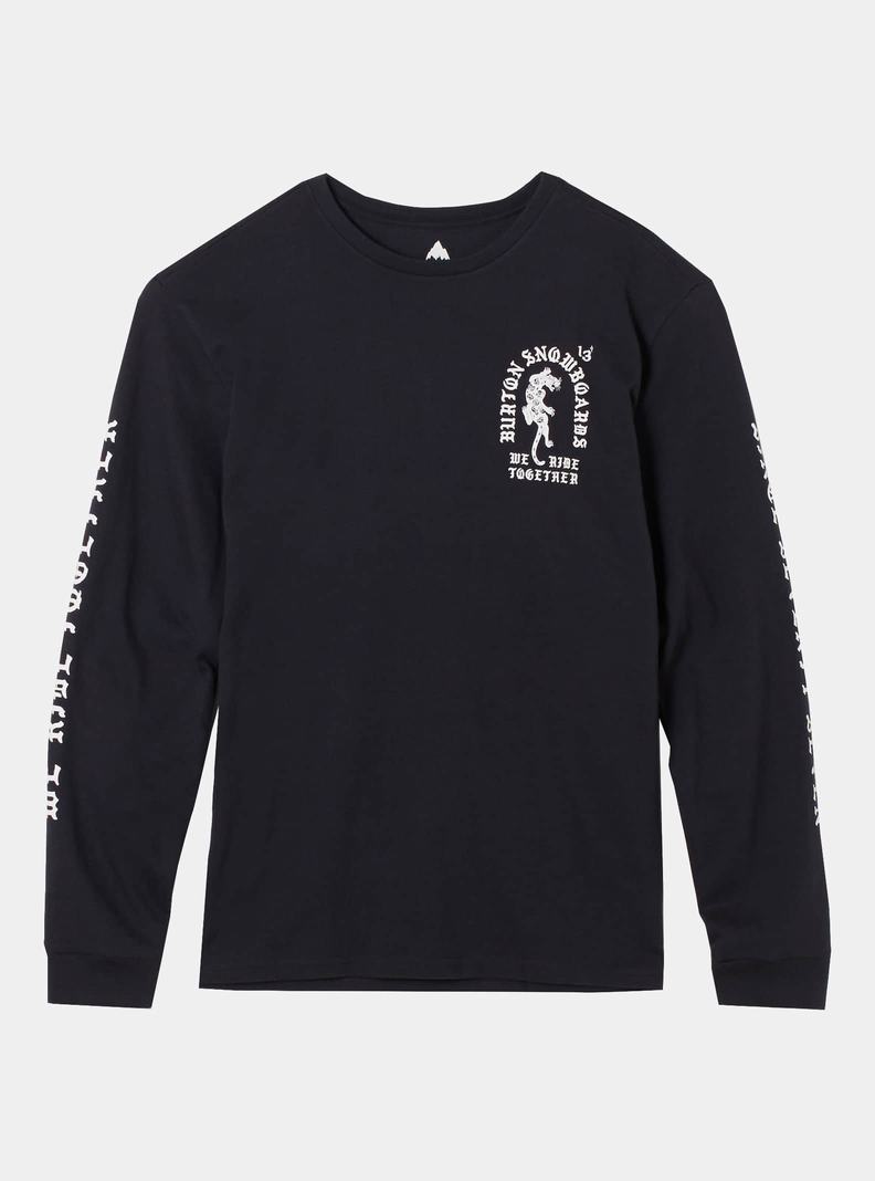 Burton Name Dropper Long Sleeve Tričko Panske Čierne | 81907-JSLI