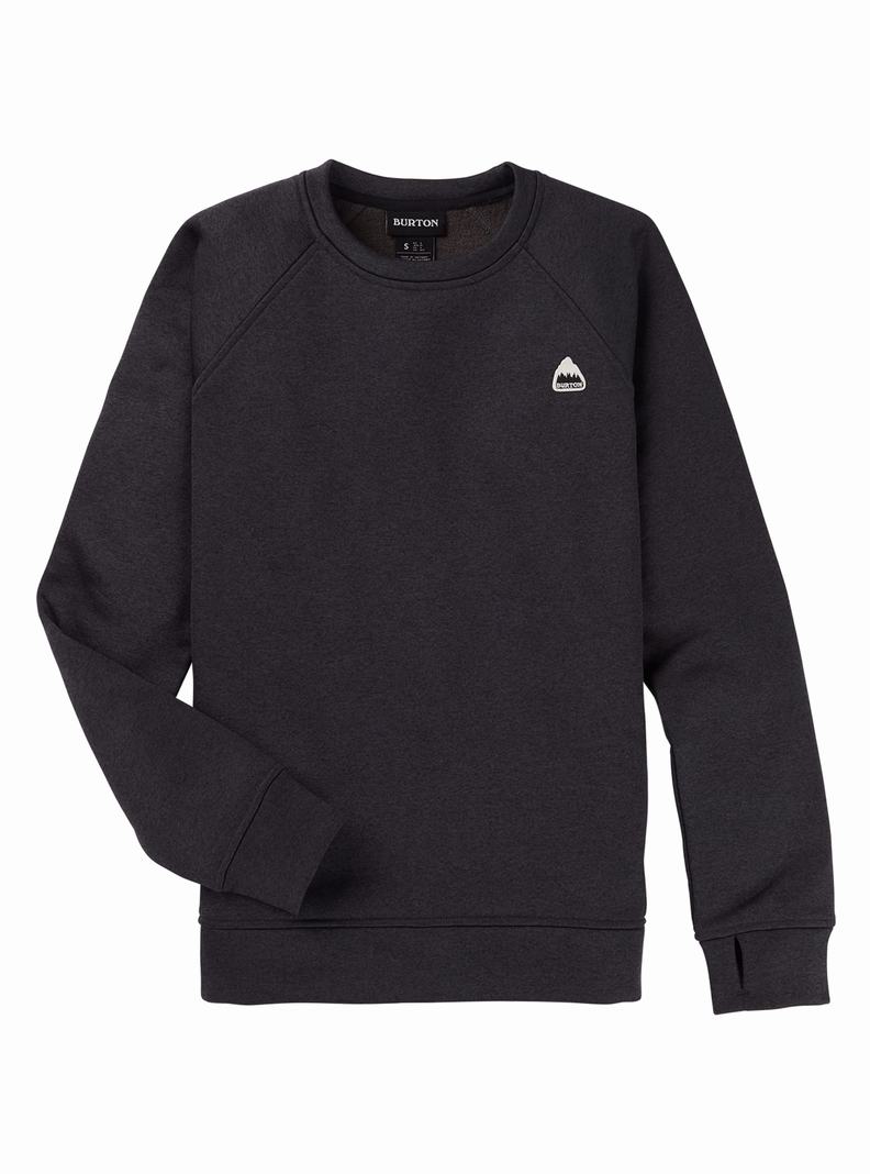 Burton Oak Crewneck Fleece Mikina Damske Čierne | 16934-FJRL