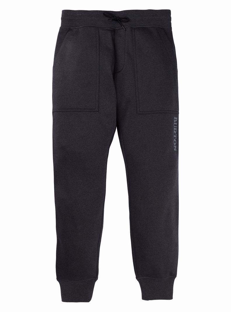 Burton Oak Fleece Nohavice Panske Čierne | 85209-EIOV