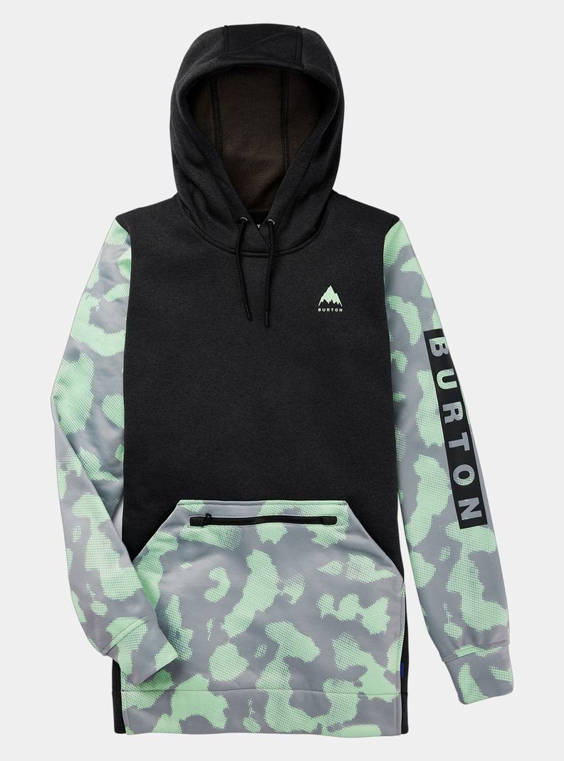 Burton Oak Long Pullover Mikina Damske Čierne Ruzove | 62709-VYZH