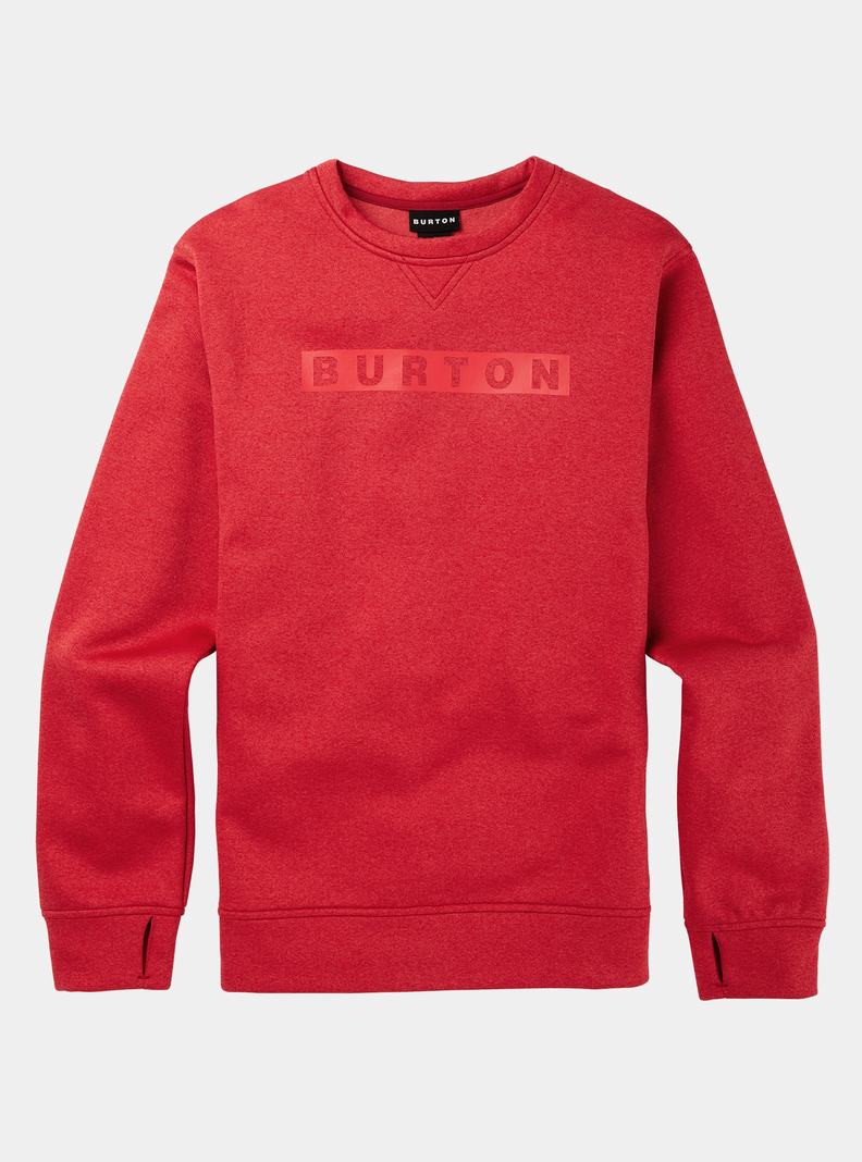 Burton Oak Pullover Crew Mikina Panske Červené | 64925-YVAT