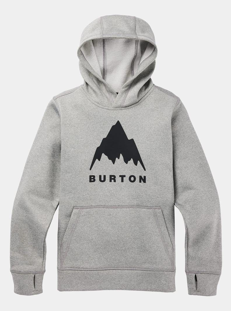 Burton Oak Pullover Mikina Detske Siva | 97206-NEHY