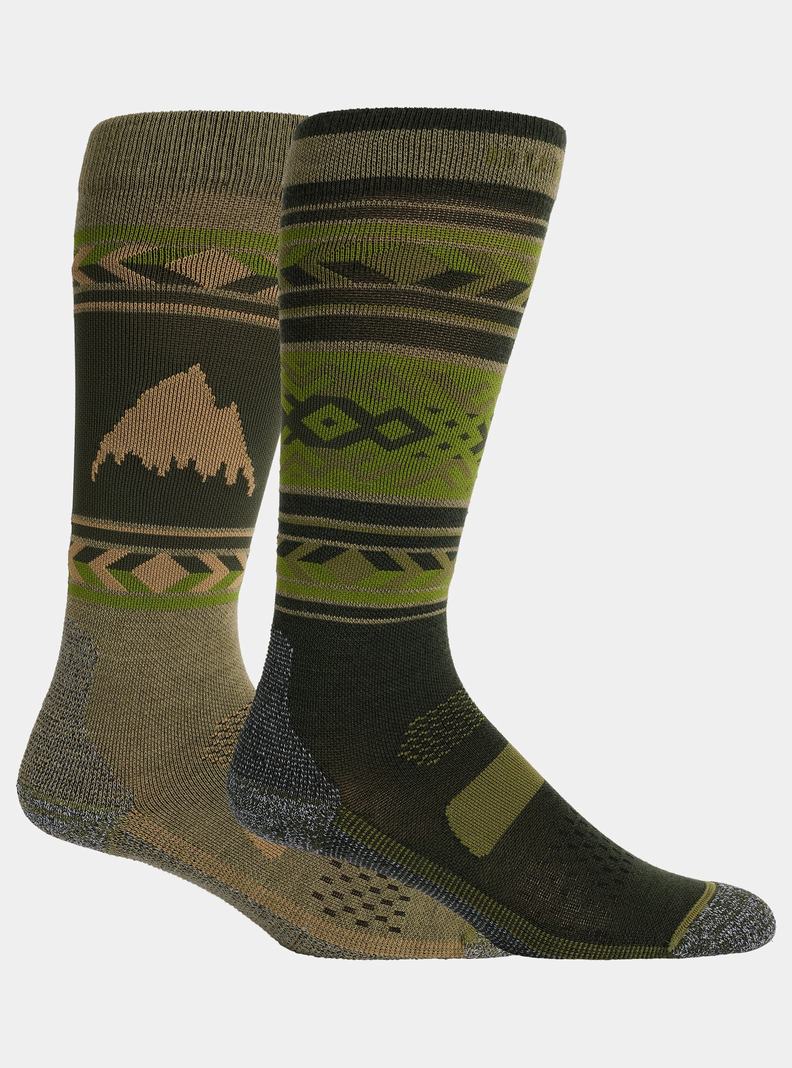 Burton Performance Lahke (2 Pack) Snowboardové Ponožky Damske Zelene | 30754-LXVH
