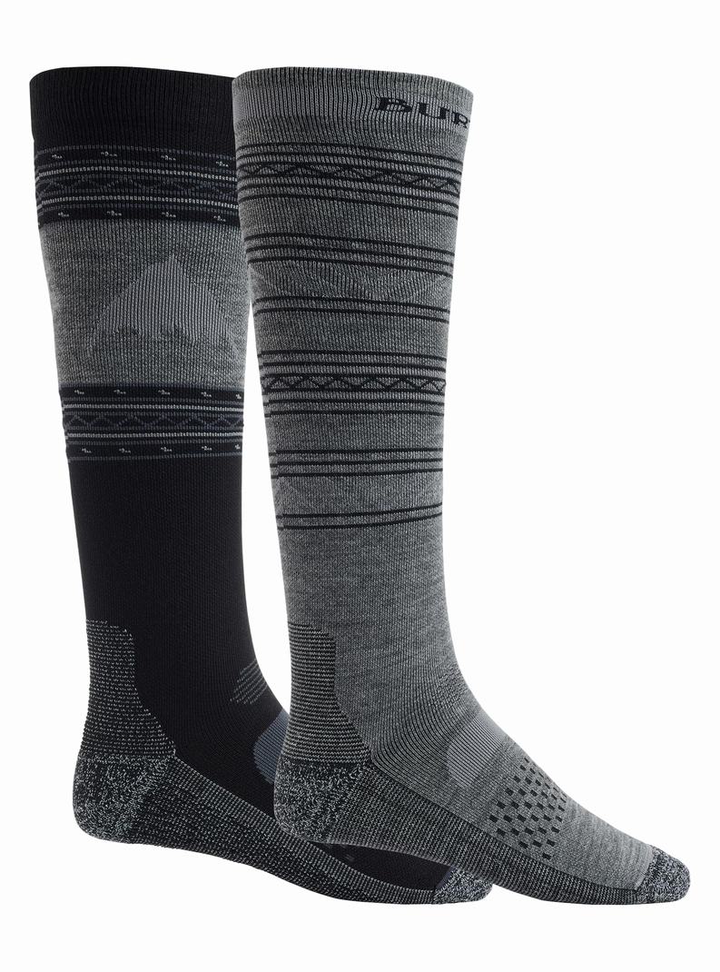 Burton Performance Lahke (2 Pack) Snowboardové Ponožky Panske Čierne | 67928-RBHA