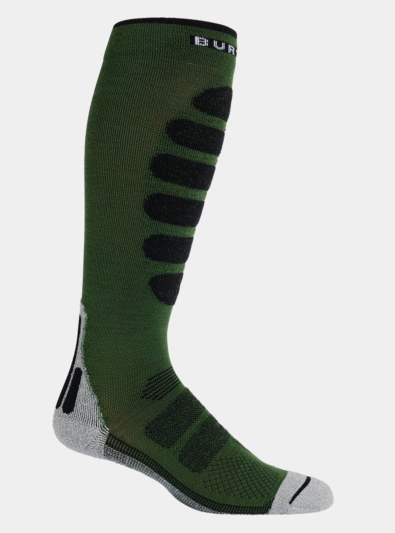 Burton Performance + Lahke Compression Snowboardové Ponožky Panske Olivovo Zelená | 62419-IABK