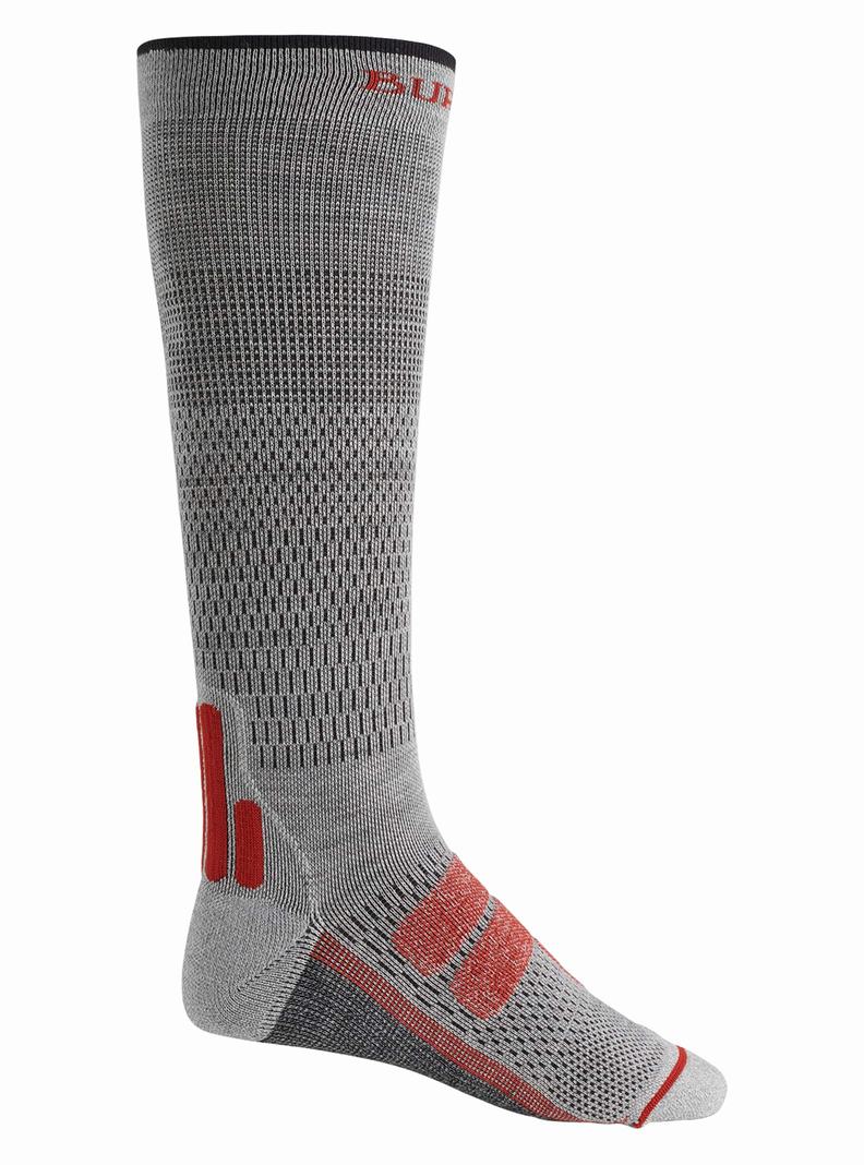 Burton Performance + Ultralight Compression Snowboardové Ponožky Panske Siva | 27691-GPQA