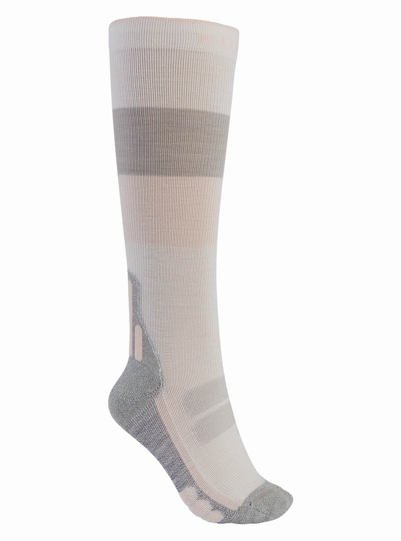 Burton Performance + Ultralight Compression Snowboardové Ponožky Damske Biele | 98346-EKIN