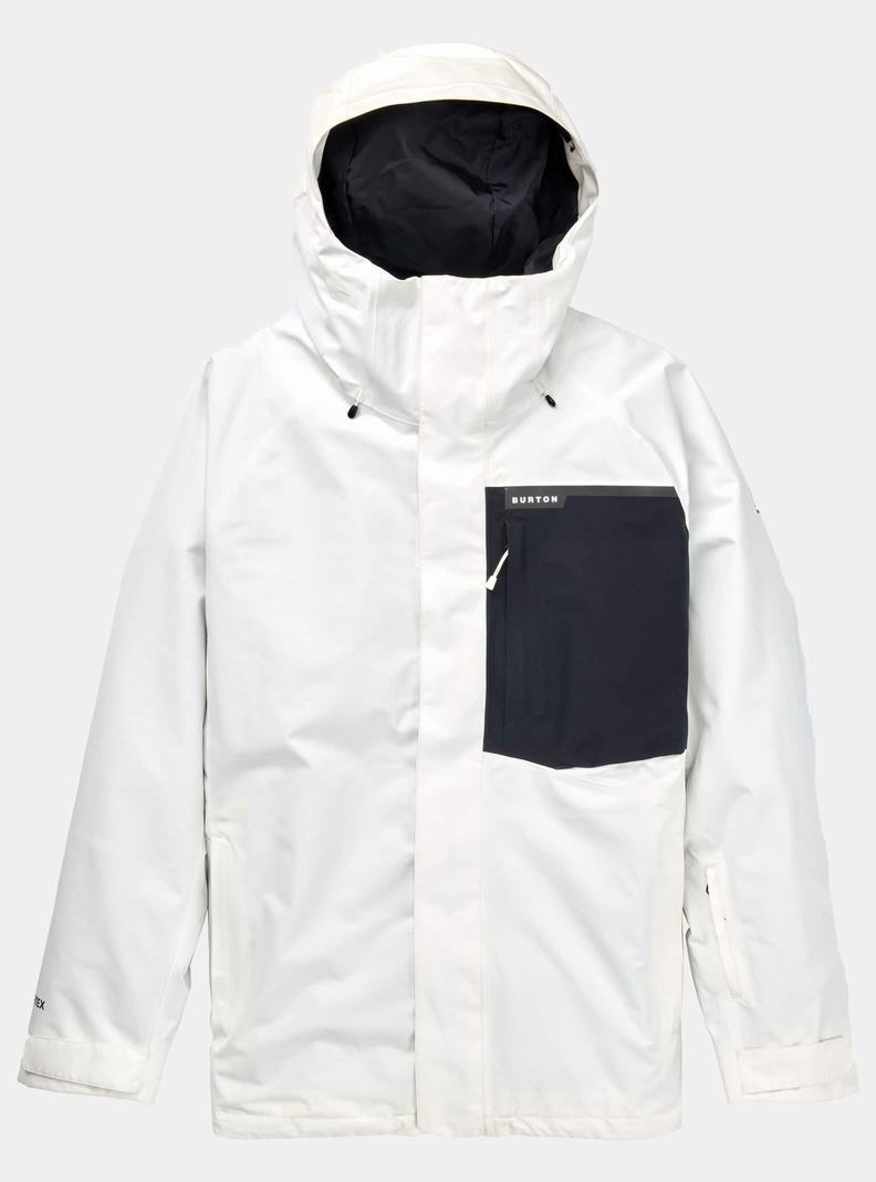 Burton Powline GORE-TEX 2L Zimní Bunda Panske Biele Čierne | 87512-DVCL