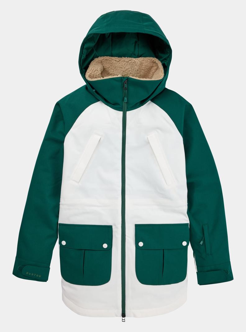 Burton Prowess Zimní Bunda Damske Hnede Biele | 46095-OXQW