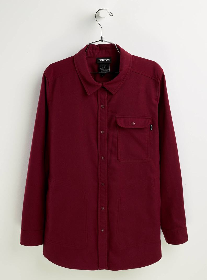Burton Stretch Grace Performance Flannel Košele Damske Bordove | 81076-RWYA