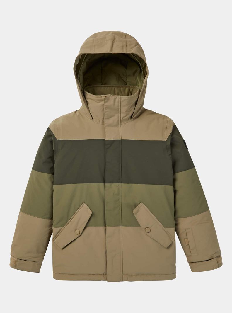 Burton Symbol Zimní Bunda Detske Olivovo Zelená | 85407-ADPO