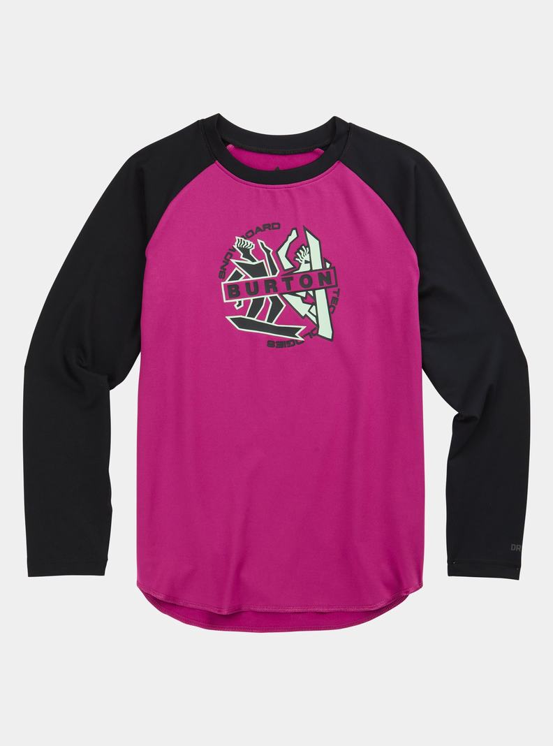 Burton Tech T-Shirt Termoprádlo Detske Čierne Nachový | 03651-CNWS