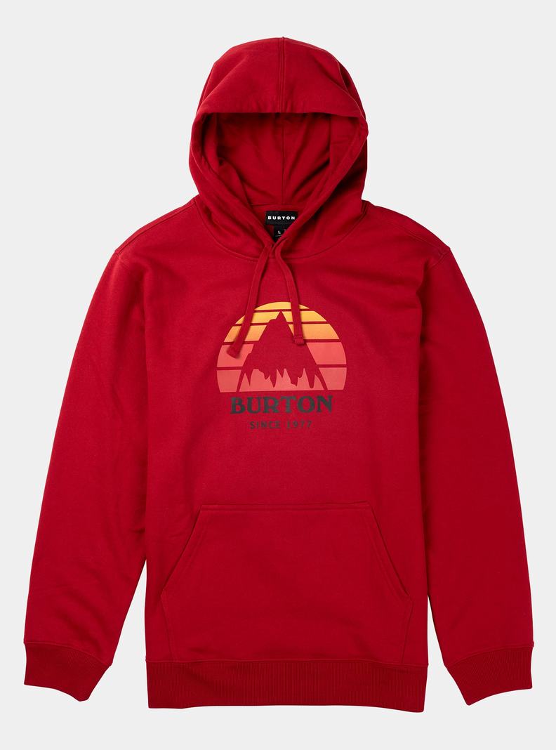 Burton Underhill Pullover Mikina Panske Červené | 69124-SZOE