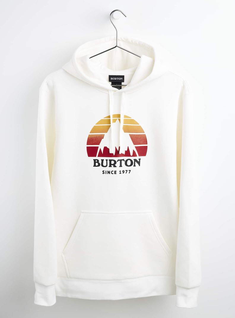 Burton Underhill Pullover Mikina Panske Biele | 85629-QDNS