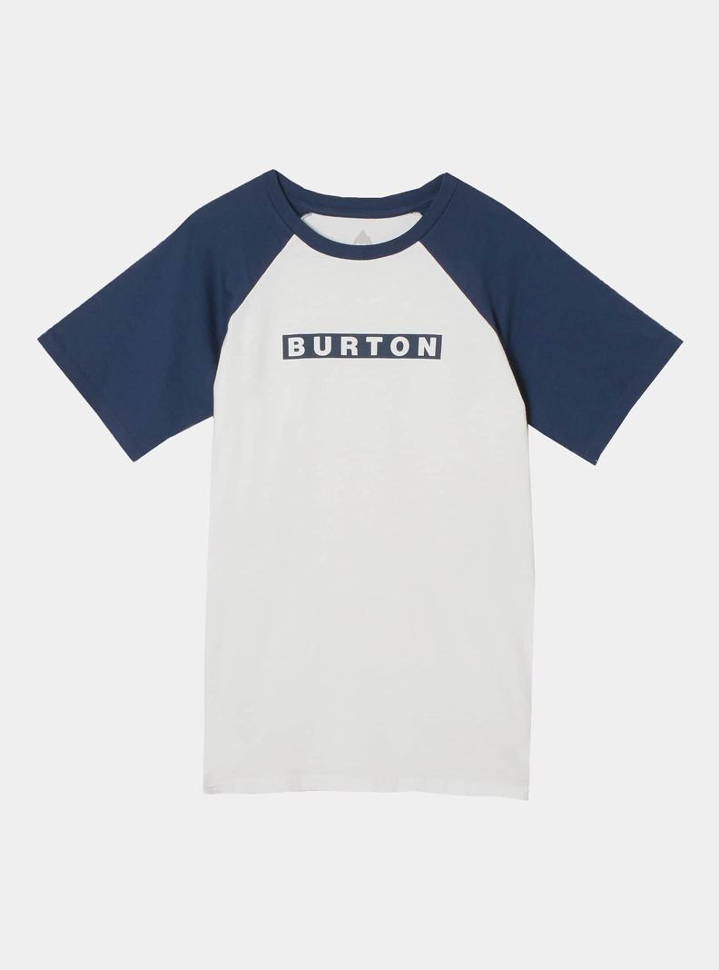 Burton Vault Kratke Sleeve Tričko Detske Biele Modre | 05316-JGIE