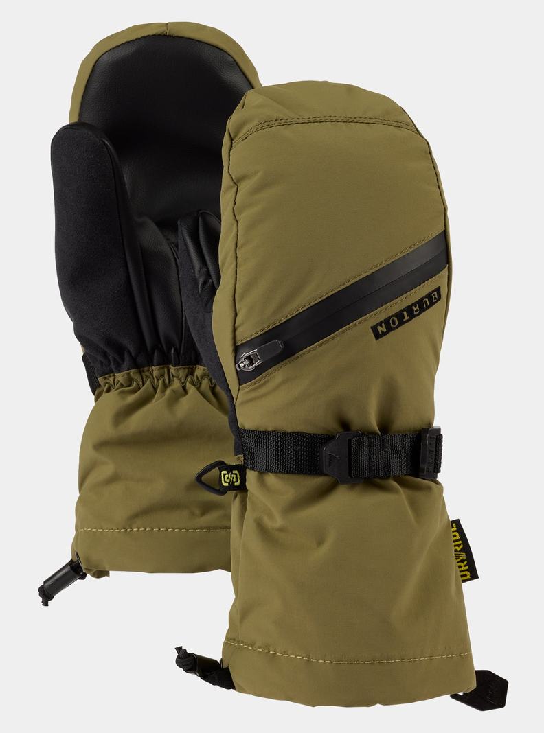 Burton Vent Rukavice Detske Olivovo Zelená | 94615-XGNZ