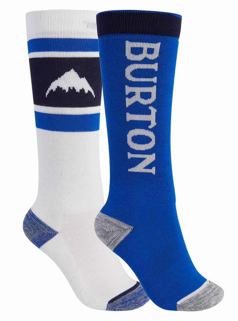 Burton Weekend Midweight (2 Pack) Snowboardové Ponožky Detske Biele Modre | 87210-CTME