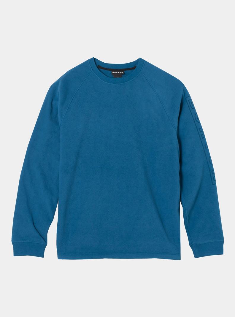 Burton Westmate Crewneck Fleece Mikina Panske Modre | 38079-QCIZ
