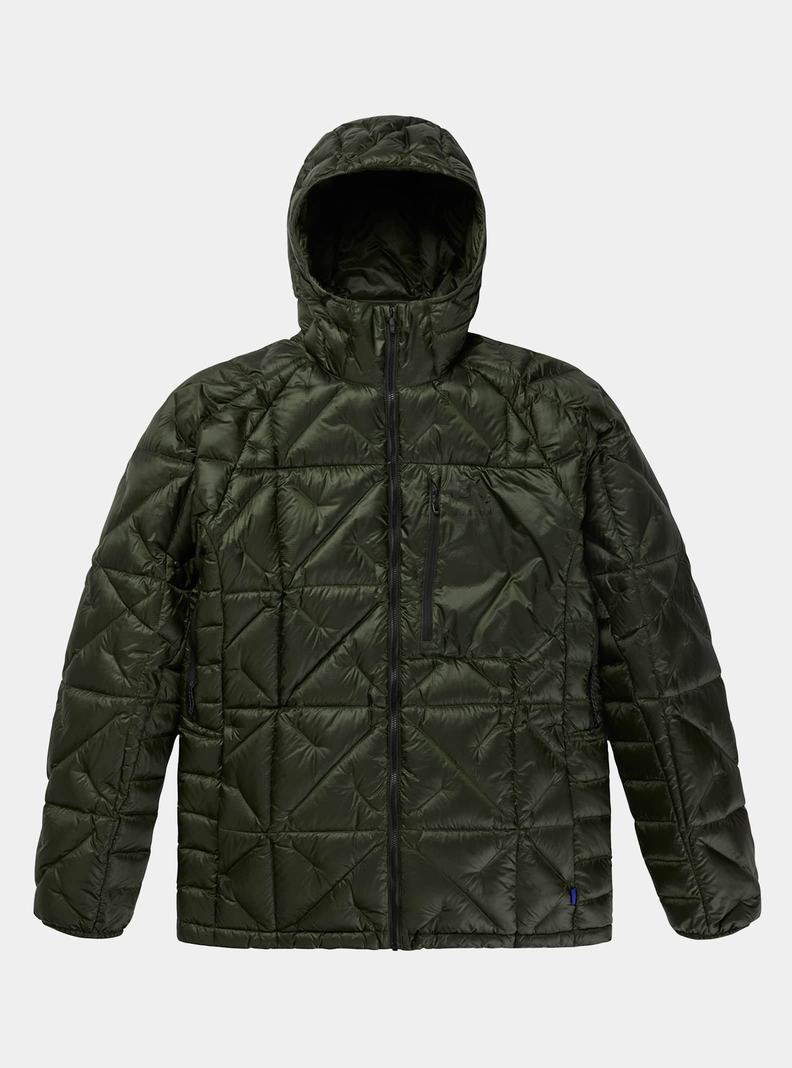 Burton [ak] Baker S Kapucňou Down Zimní Bunda Panske Tmavo Zelene | 67943-DVWY