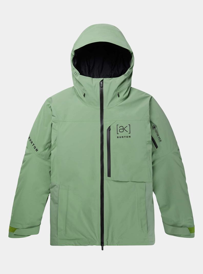 Burton [ak] Helitack GORE‑TEX 2L Stretch Zimní Bunda Panske Zelene | 82935-JDKG