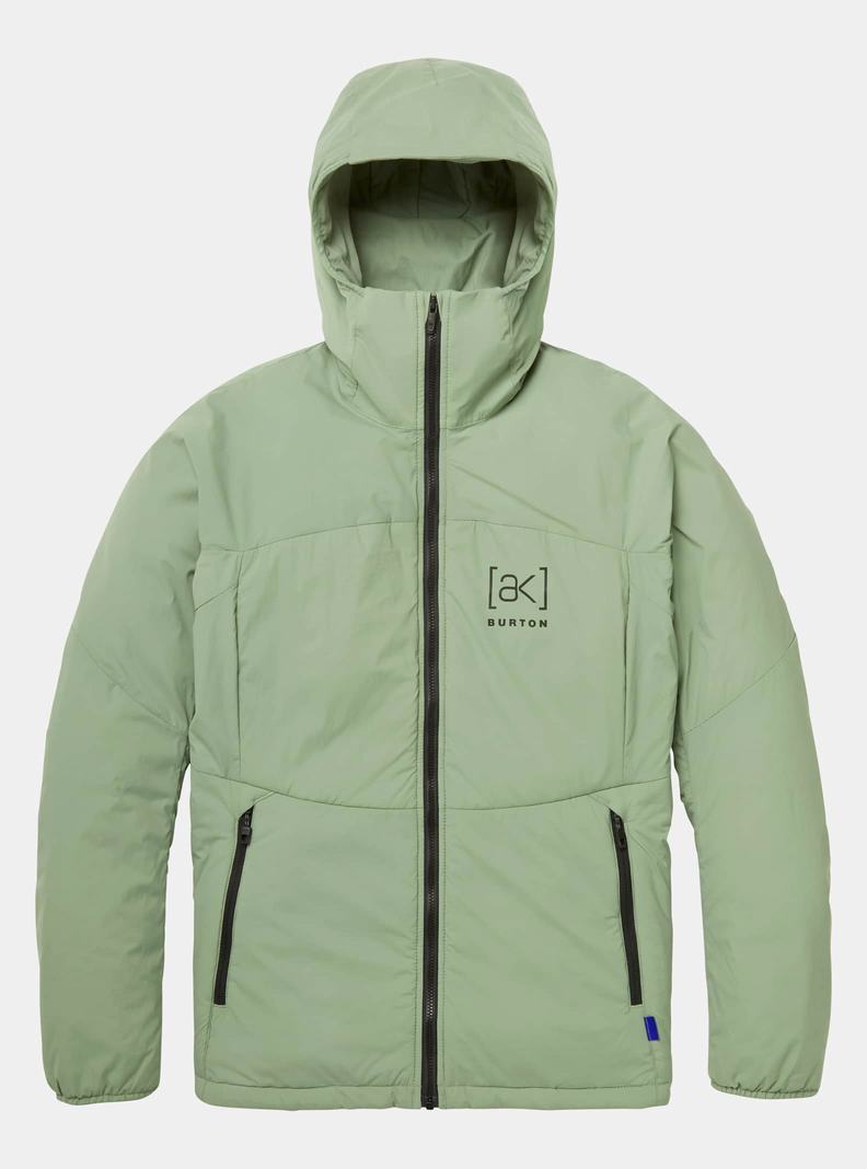 Burton [ak] Helium S Kapucňou Stretch Insulated Zimní Bunda Damske Zelene | 85709-SQKY