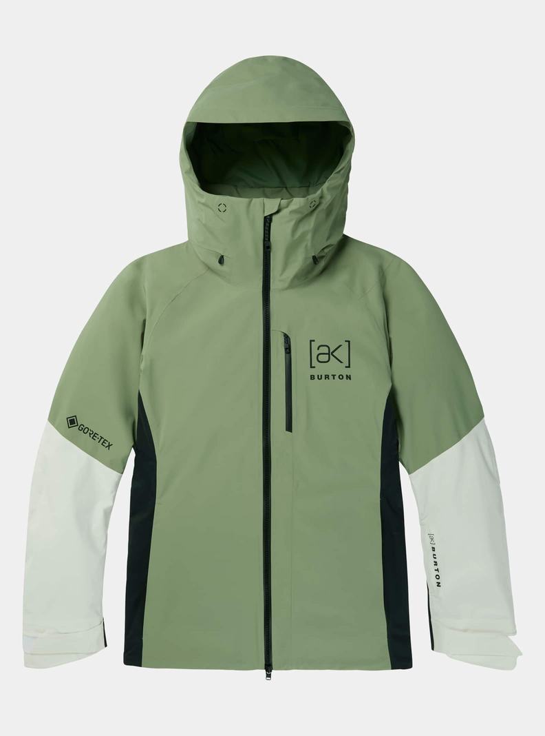 Burton [ak] Upshift GORE-TEX 2L Zimní Bunda Damske Zelene Biele Čierne | 60283-EUOX