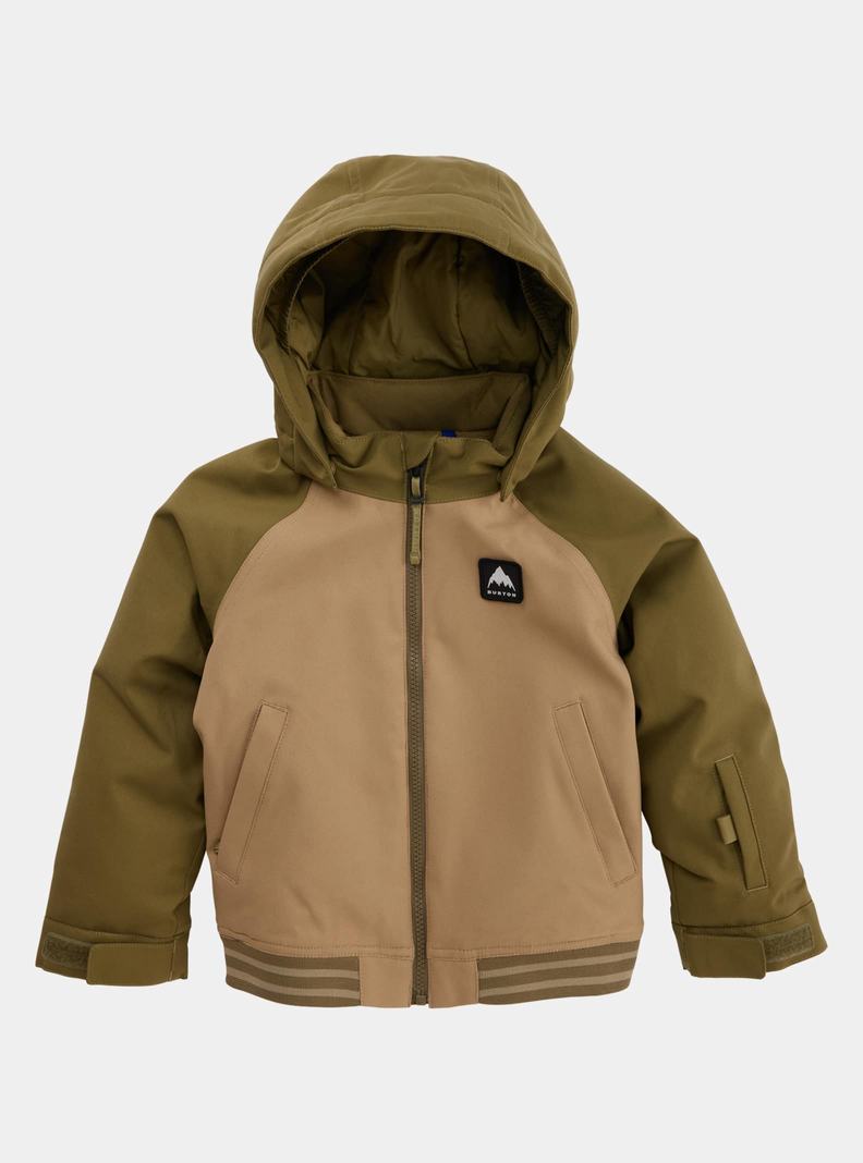 Burton 2L Bomber Zimní Bunda Detske Olivovo Zelená | 38416-AIGB