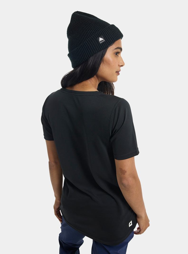 Burton Active Kratke Sleeve Tričko Damske Čierne | 25964-YEIV