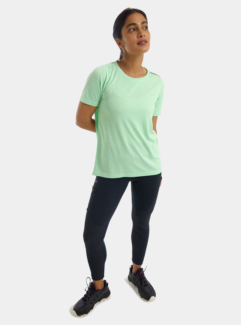Burton Active Kratke Sleeve Tričko Damske Zelene | 45062-LPYO