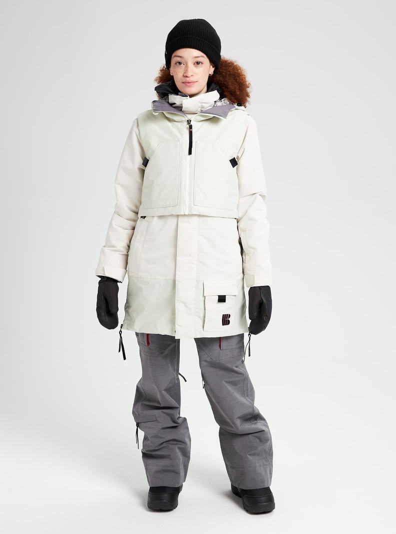 Burton Amora Parka Zimní Bunda Damske Strieborne | 03956-LPBQ