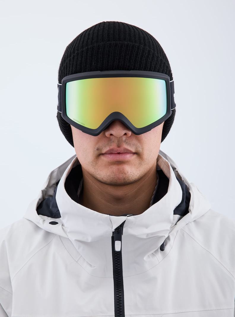 Burton Anon Helix 2.0 Low Bridge Fit Okuliare Panske Čierne Zelene | 45173-XYGK