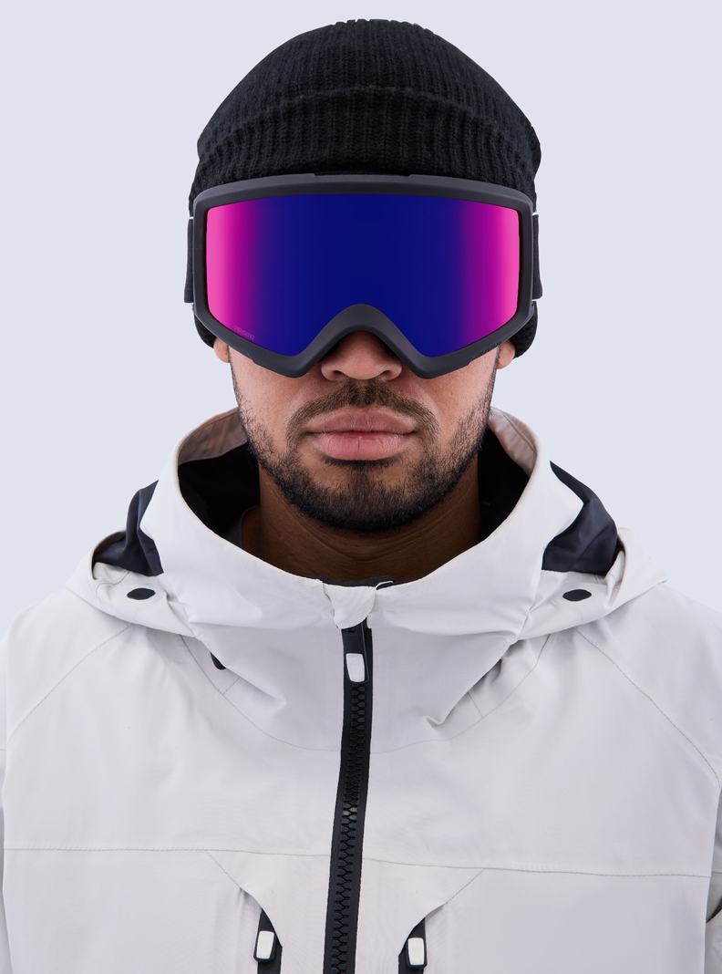 Burton Anon Helix 2.0 Perceive Goggles + Bonus Lens Okuliare Panske Čierne Oranžové Červené | 20853-AKIT