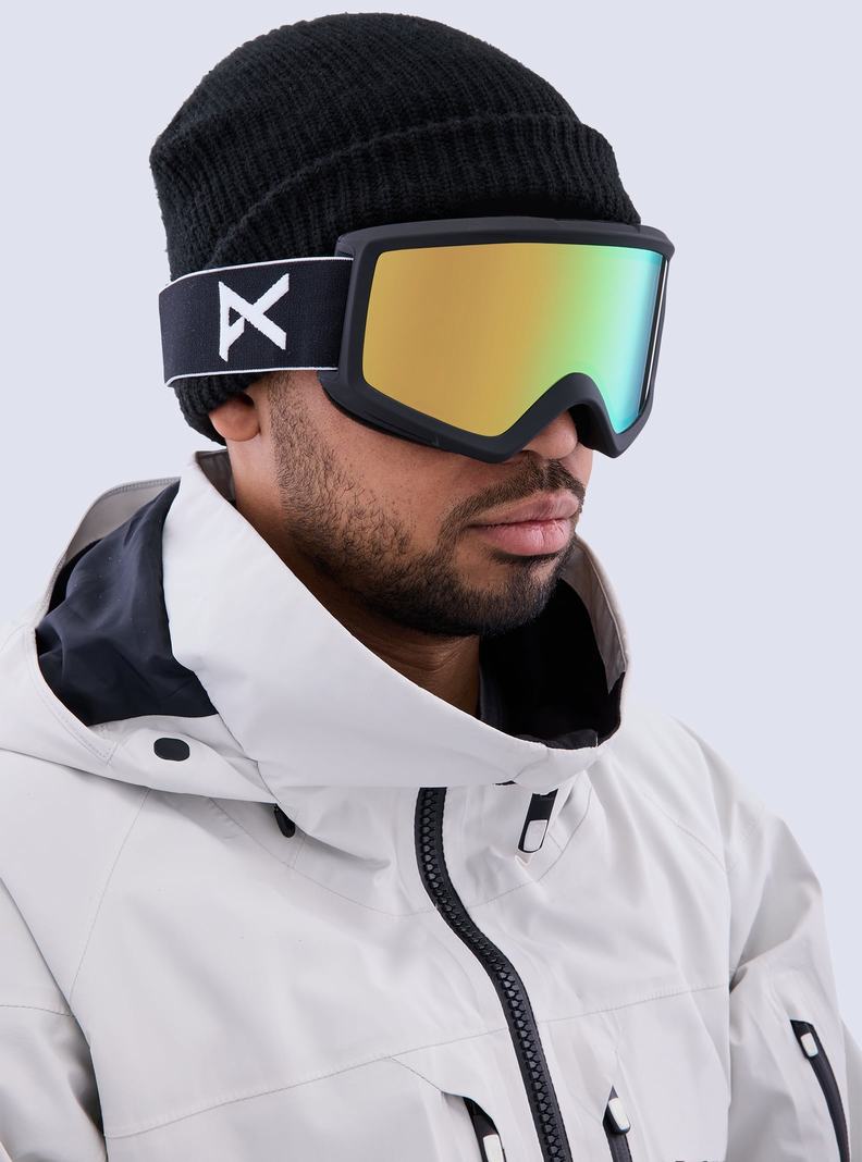 Burton Anon Helix 2.0 Perceive Goggles + Bonus Lens Okuliare Damske Čierne Zelene | 75301-ZDNY