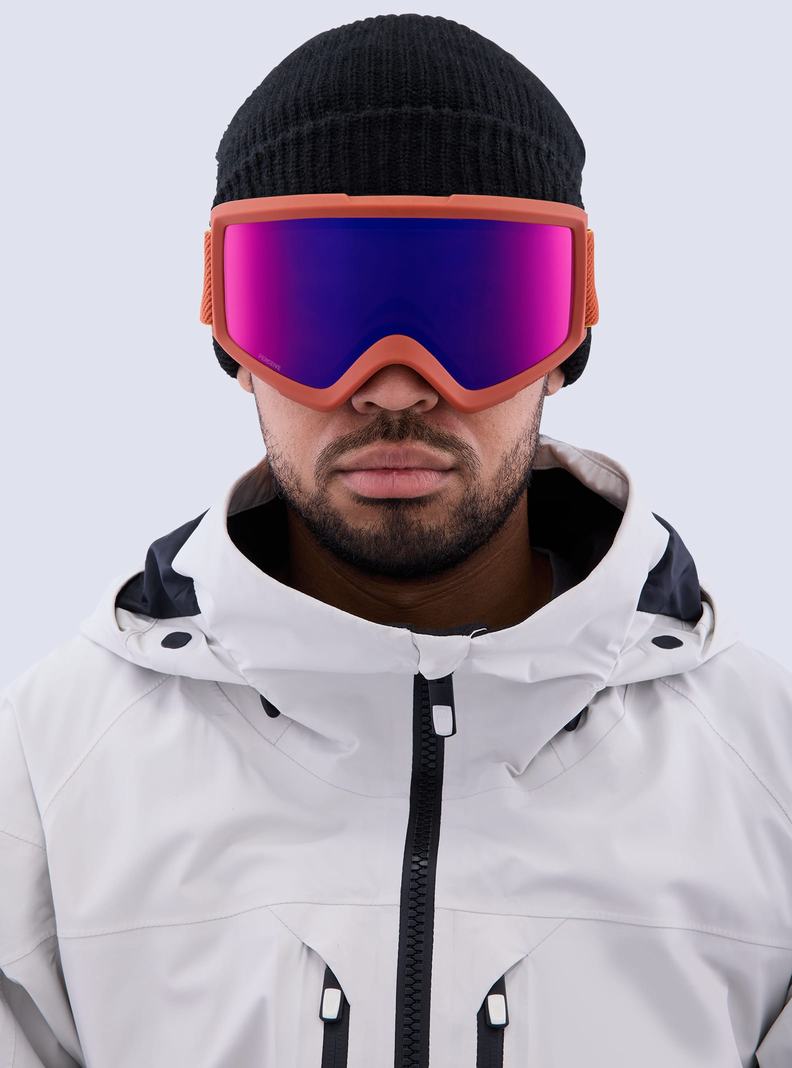 Burton Anon Helix 2.0 Perceive Goggles + Bonus Lens Okuliare Panske Oranžové Červené | 84265-QICD